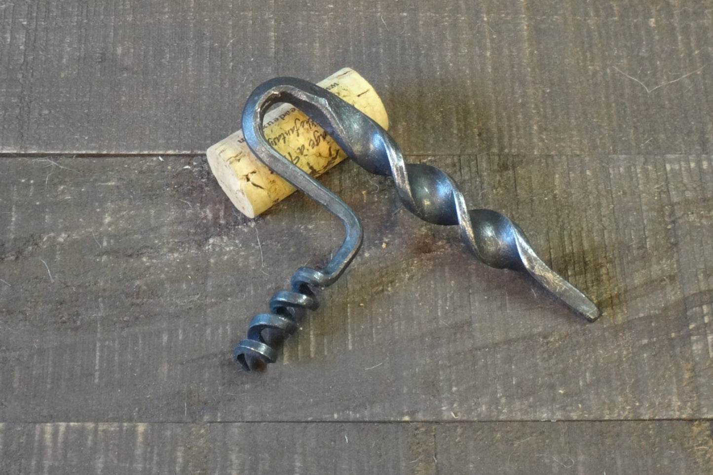 Estate Series Iron Corkscrew, Forged, Wine Bottle Opener, Iron Bottle Opener, Steel Corkscrew, Birthday Gift, Hammered, Handmade, Anniversary Gift
