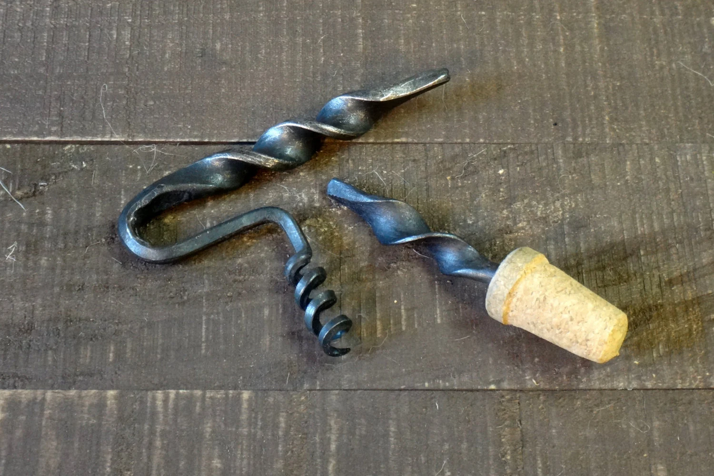 Estate Series Forged Cork Wine Bottle Stopper, Iron Wine Bottle Stopper, Steel Wine Stopper, Birthday Gift, Hammered, Handmade, Anniversary Gift