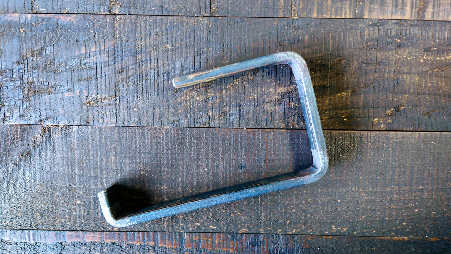 Handcrafted Farmhouse Bathroom Toilet Paper Holder, Steel Toilet Paper Holder, TP Holder, Handmade Toilet Paper Holder, Toilet Tissue Holder