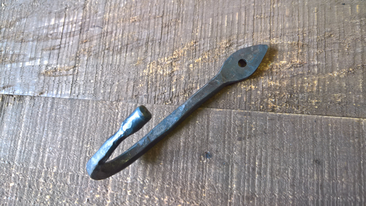 Metal Hook, Wrought Iron Wall Hook, Rustic Coat Hooks, Steel Hooks, Farmhouse Hook