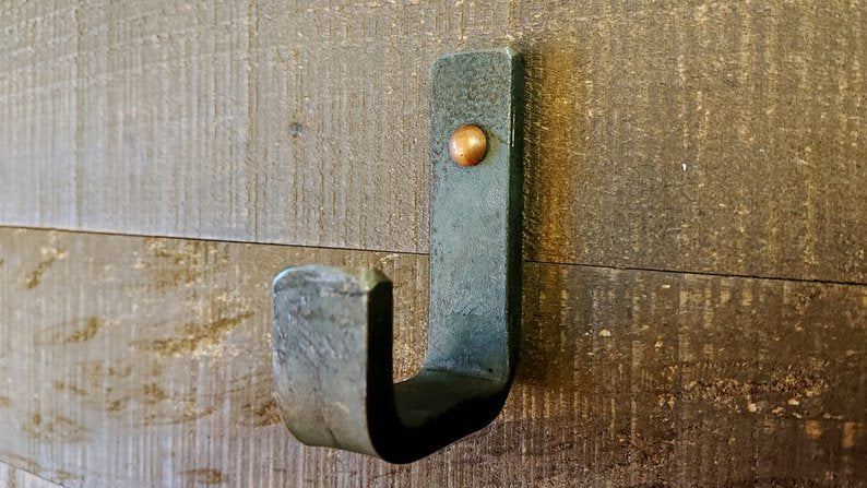Natural Raw Wall Hooks, Steel Coat Hook, Iron Robe Hooks, Metal Farmhouse Hook, Bathroom Hooks, Bedroom Hooks, Towel Hook