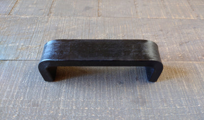 Thick Cabinet Pull, Heavy Duty Handle, Steel Furniture Pull, Iron Handle, Forged, Industrial, Farmhouse, Drawer Pull
