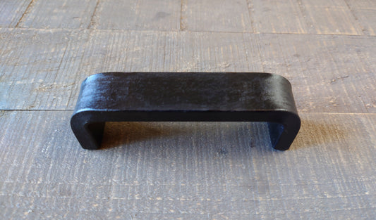 Thick Cabinet Pull, Heavy Duty Handle, Steel Furniture Pull, Iron Handle, Forged, Industrial, Farmhouse, Drawer Pull