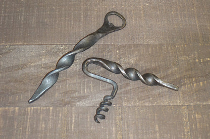 Estate Series Iron Corkscrew, Forged, Wine Bottle Opener, Iron Bottle Opener, Steel Corkscrew, Birthday Gift, Hammered, Handmade, Anniversary Gift