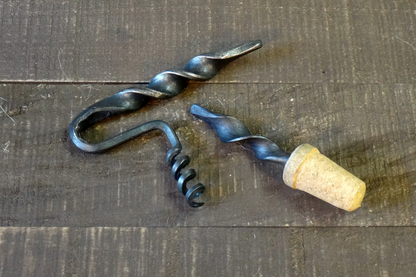 Estate Series Forged Cork Wine Bottle Stopper, Iron Wine Bottle Stopper, Steel Wine Stopper, Birthday Gift, Hammered, Handmade, Anniversary Gift