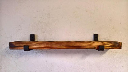 Floating Heavy Duty Steel Shelf Bracket, Thick, Forged, Heavy Duty Shelving Brackets, Iron Shelf Brackets, Farmhouse, Industrial Bracket, Metal Bracket