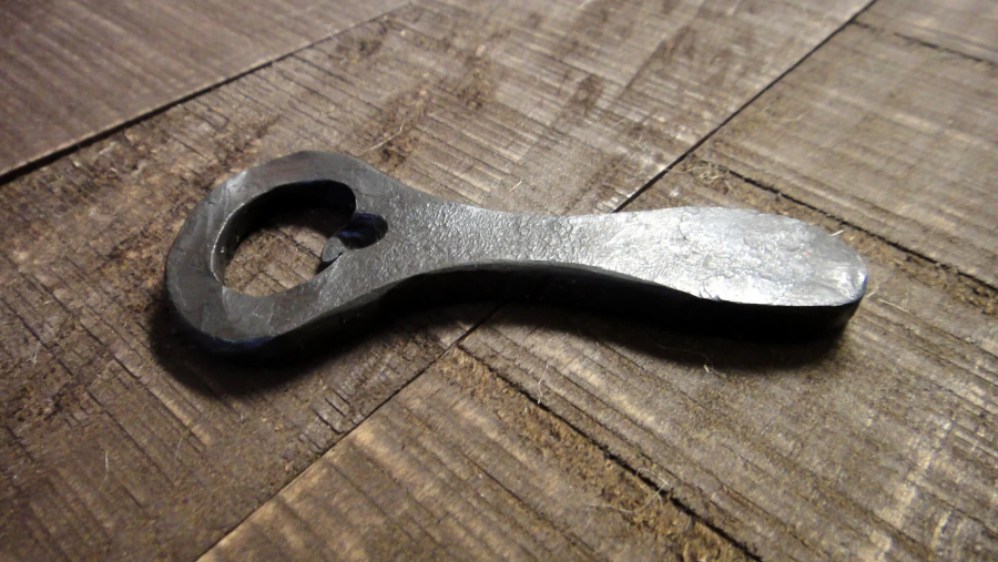 Hand Forged Bottle Opener, Iron Bottle Opener, Steel Bottle Opener, Birthday Gift, Hammered, Handmade, Fathers Day, Anniversary Gift