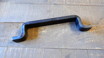 Thick Barn Door Style Handle, Heavy Duty Pull, Steel Furniture Pull, Industrial, Farmhouse Pull, Drawer Pull, Kitchen Handle