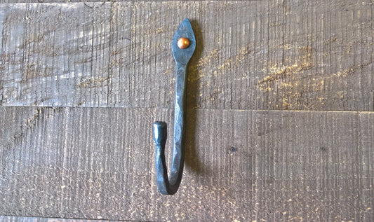 Metal Hook, Wrought Iron Wall Hook, Rustic Coat Hooks, Steel Hooks, Farmhouse Hook