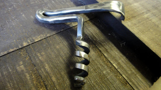 Plane Shift Series Iron Corkscrew, Forged, Wine Bottle Opener, Iron Bottle Opener, Steel Corkscrew, Birthday Gift, Hammered, Handmade, Anniversary Gift (Copy)