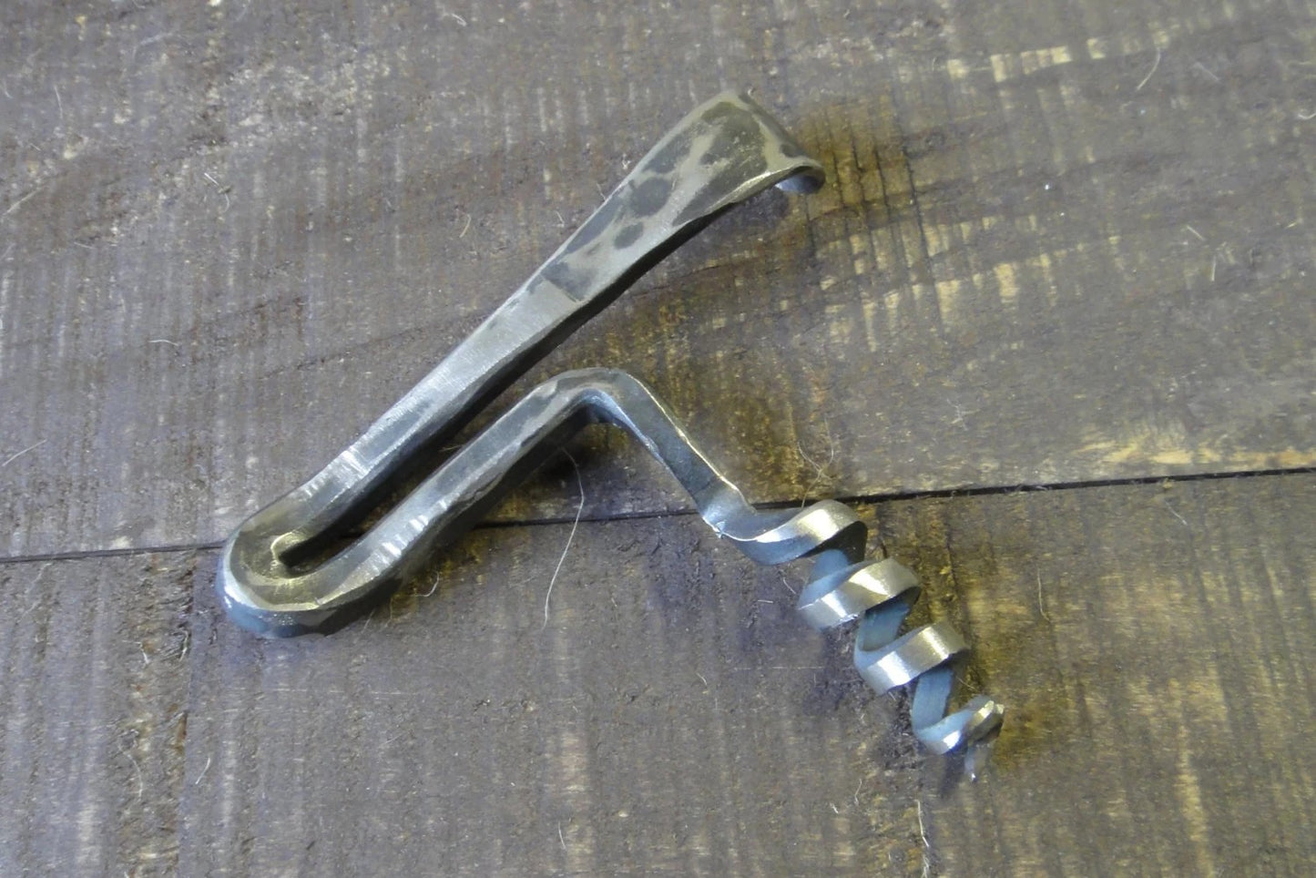 Plane Shift Series Iron Corkscrew, Forged, Wine Bottle Opener, Iron Bottle Opener, Steel Corkscrew, Birthday Gift, Hammered, Handmade, Anniversary Gift (Copy)