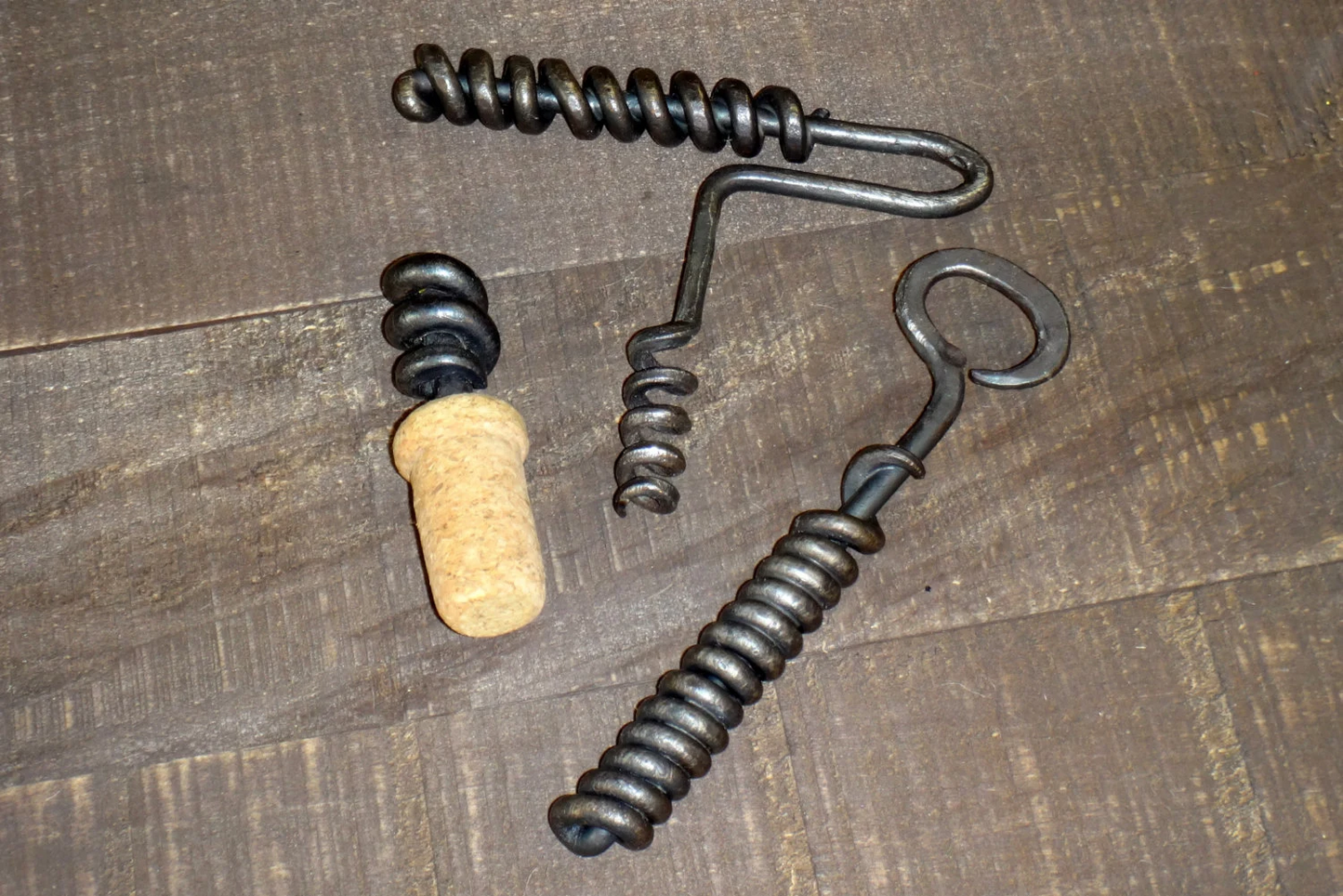 Ranch Series Hand Forged Barware Set Including, Bottle Opener, Corkscrew And Wine Stopper