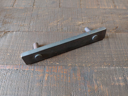 Natural Raw Metal Forged Barn Door Style Pull, Cabinet Pull, Steel Furniture Pull, Iron Handle, Industrial, Farmhouse, Drawer Pull, Kitchen Cabinet Handle