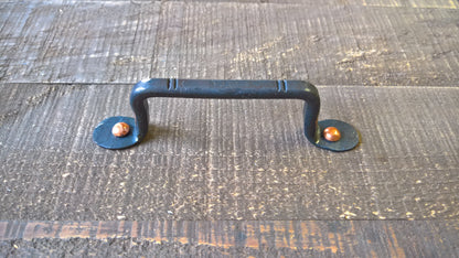 Natural Raw Metal Cabinet Pull, Dresser Handle, Furniture Pull, Iron Handle, Forged, Industrial, Farmhouse, Drawer Pull, Kitchen Handle, Cabinet Handle
