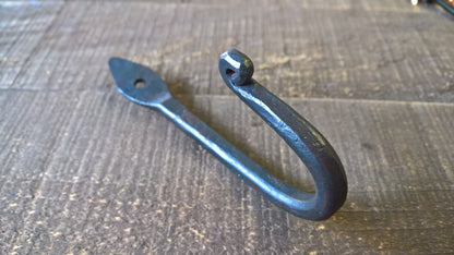 Wrought Iron Wall Hook, Metal Coat Hooks, Steel Hooks, Farmhouse Hook, Bathroom Hooks, Bedroom Hooks, Towel Hook, Handmade Hook, Rustic Hook