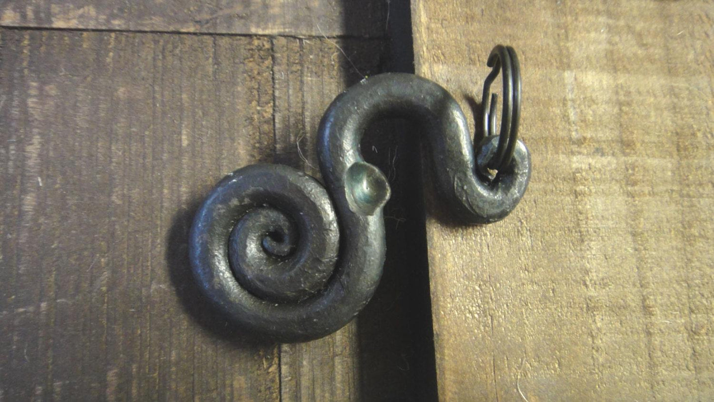 Hand Forged Bottle Opener Keychain, Iron Bottle Opener, Steel Bottle Opener, Groomsmen Gift, Hammered, Handmade, Fathers Day