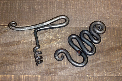 Iron Corkscrew, Forged, Christmas Gift, Wine Bottle Opener, Iron Bottle Opener, Steel Corkscrew, Birthday Gift, Hammered, Handmade