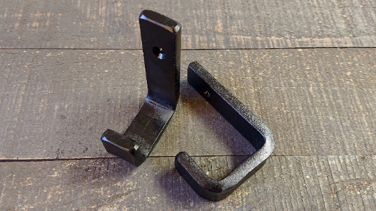 Blackened Wall Hooks, Steel Coat Hook, Iron Robe Hooks, Metal Farmhouse Hook, Bathroom Hooks, Bedroom Hooks, Towel Hook