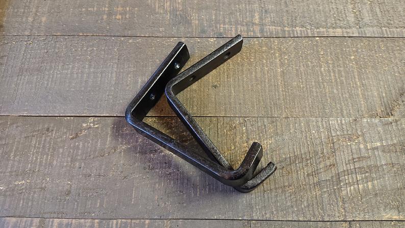 Floating Minimalist Steel Shelf Bracket, Forged Iron Shelf Bracket, Floating Shelf Bracket, Metal Shelf Bracket, Shelf Bracket Metal, Rustic Metal Bracket