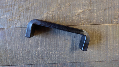 Thick Cabinet Pull, Heavy Duty Handle, Steel Furniture Pull, Iron Handle, Forged, Industrial, Farmhouse, Drawer Pull