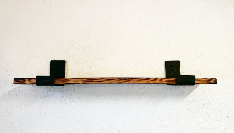 Floating Wide Steel Shelf Bracket, Forged Shelf Bracket, Iron Shelf Bracket, Kitchen Bracket, Metal Shelf Brackets, Open Shelf, Custom Shelving, Farmhouse Rustic
