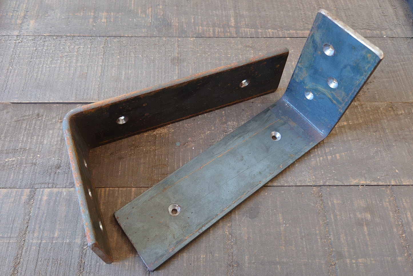 Wide Steel L Shelf Bracket, Forged, Iron L Shelf Bracket, Kitchen Bracket, Metal Shelf Brackets, Open Shelf, Custom Shelving, Farmhouse Rustic