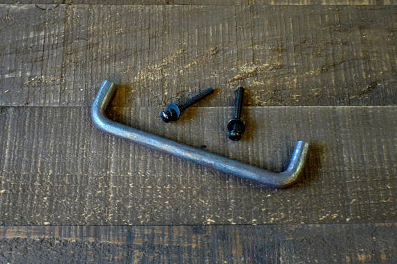 Natural Raw Steel Cabinet Pull, Dresser Handle, Furniture Pull, Iron Handle, Forged, Industrial, Farmhouse, Drawer Pull, Kitchen Handle, Cabinet Handle
