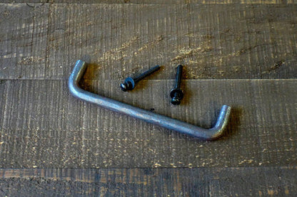 Natural Raw Steel Cabinet Pull, Dresser Handle, Furniture Pull, Iron Handle, Forged, Industrial, Farmhouse, Drawer Pull, Kitchen Handle, Cabinet Handle