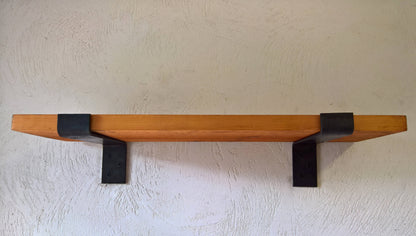 Wide Steel Shelf Bracket, Forged Shelf Bracket, Iron Shelf Bracket, Kitchen Bracket, Metal Shelf Brackets, Open Shelf, Custom Shelving, Farmhouse Rustic